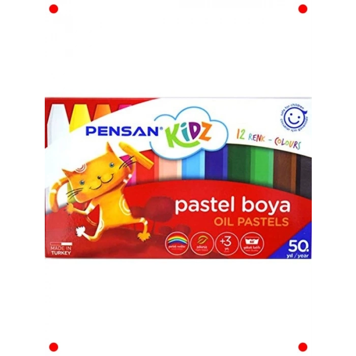 12 Renk Pastel Boya Seti