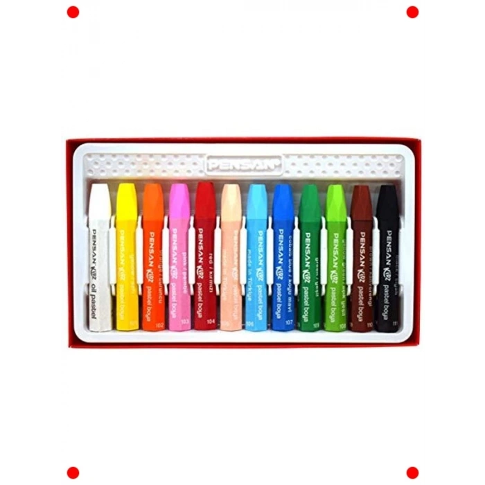 12 Renk Pastel Boya Seti