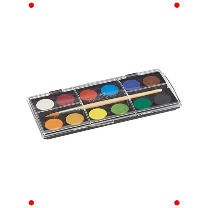 12 Renk Suluboya Seti: Canlı & Karışabilir