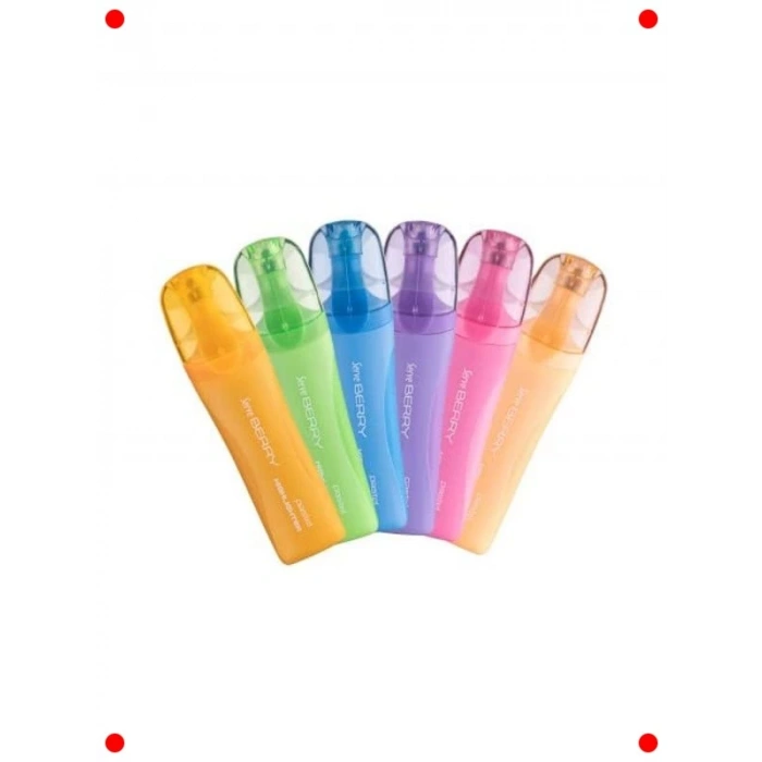 12 Renkli Fosforlu Kalem Seti