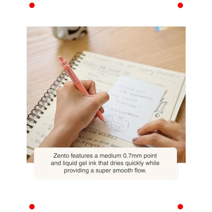 12 Siyah Jel Mürekkep Roller Kalem Seti