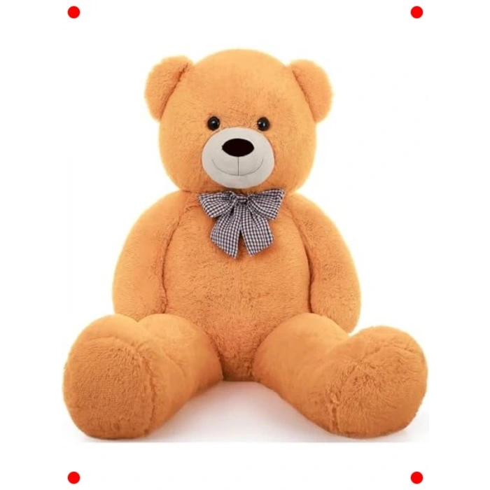 120 cm Papyonlu Kahverengi Dev Peluş Ayı Oyuncak