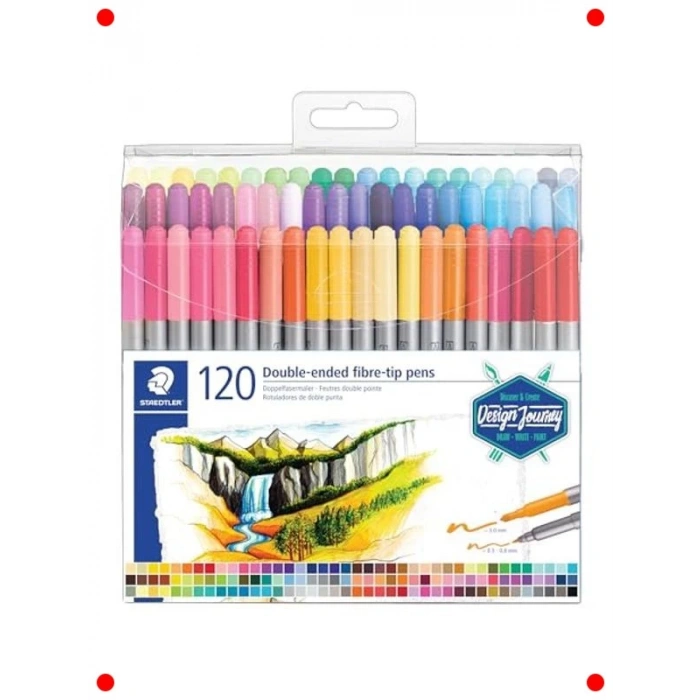 120li Çift Taraflı Keçeli Kalem Seti