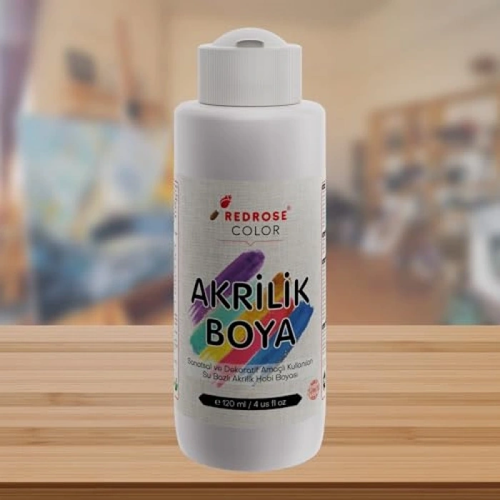 120 ml Beyaz Akrilik, Çok Amaçlı Kullanım için