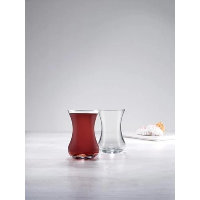 125 cc Kapasiteli 6lı Çay Bardağı Seti, Pencereli Kutuda