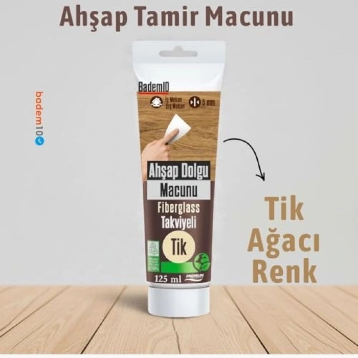 125 ml Ahşap Parke Tamir Macunu, Kullanıma Hazır