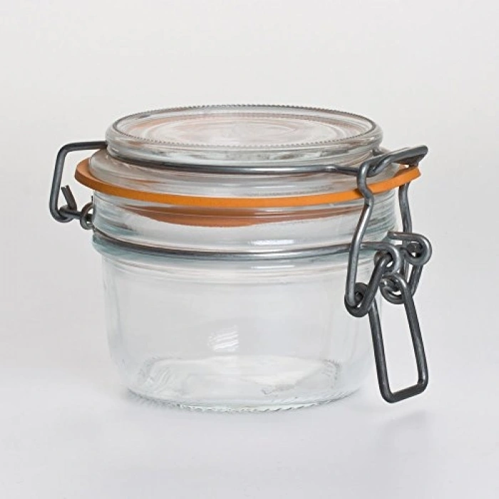 125 ml Klipsli Cam Kavanoz Seti, 6 Adet Pratik Kullanım