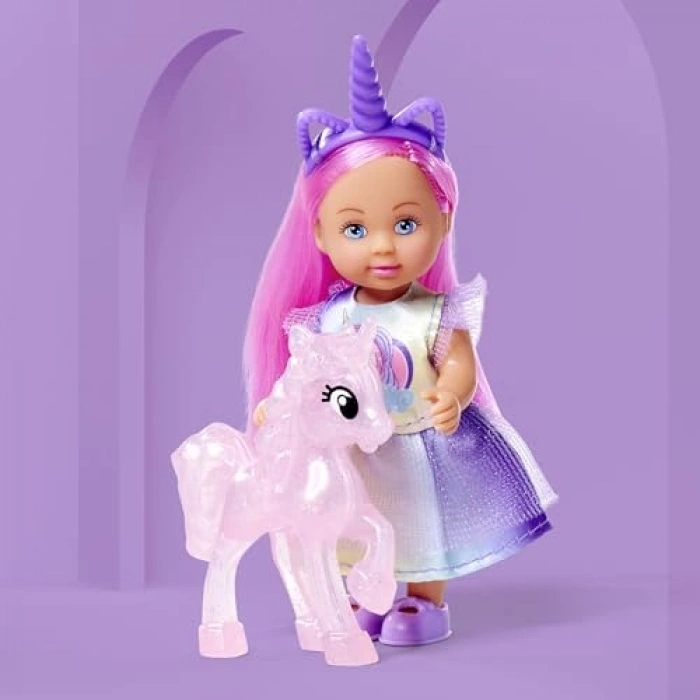 12cm Unicorn Figürü ve Aksesuar Seti - Renkli Eğlence