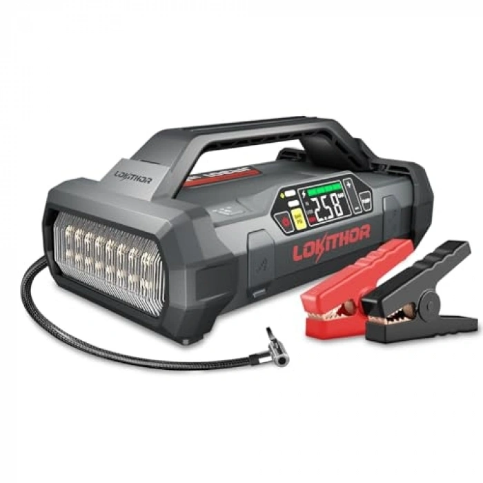 12V 2000Amp Akıllı Akü Takviye Seti - Pompa ve LED Lamba ile