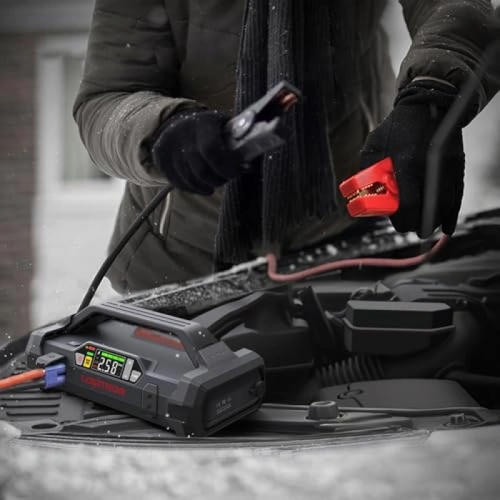 12V 2000Amp Akıllı Akü Takviye Seti - Pompa ve LED Lamba ile