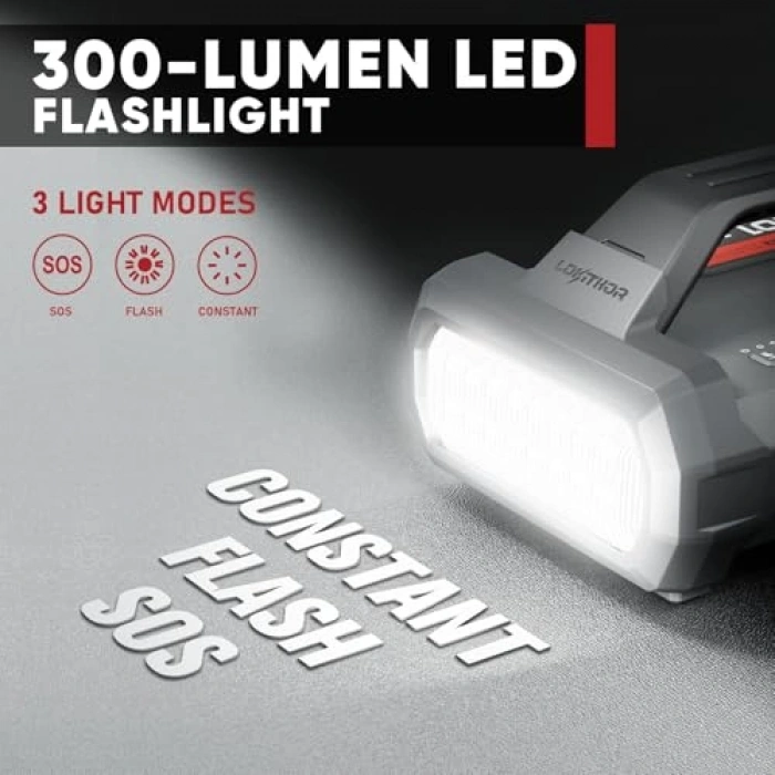 12V 2000Amp Akıllı Akü Takviye Seti - Pompa ve LED Lamba ile