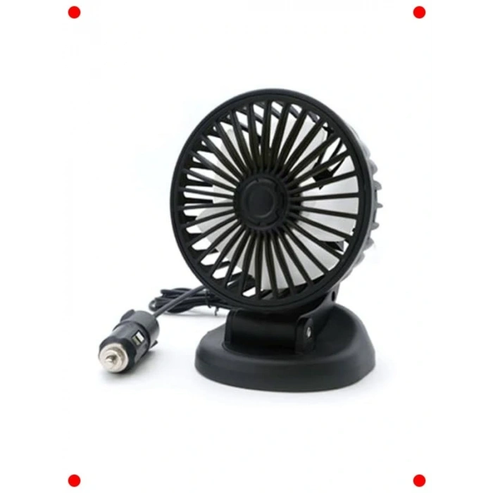 12V Araç İçi Vantilatör - Çakmak Girişli