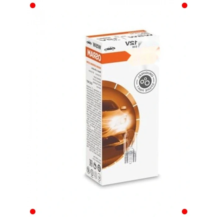 12V T10 W5W Dipsiz Park Ampulü - 10 Adet