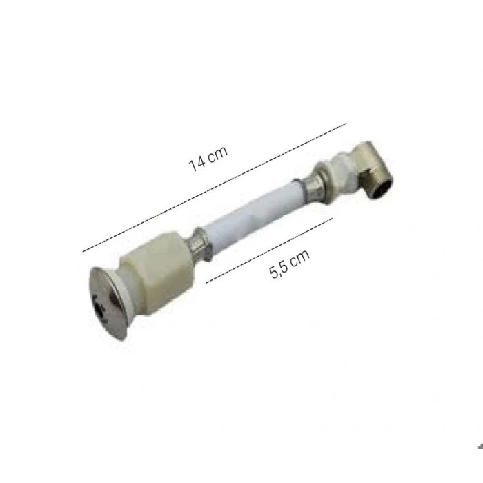14 cm Gömme Taharet Çubuğu, DİRSEKLİ Tasarım