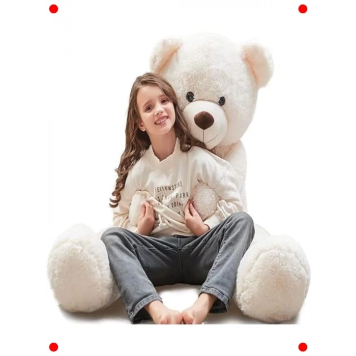 140 cm Papyonlu Dev Yumuşak Peluş Ayı