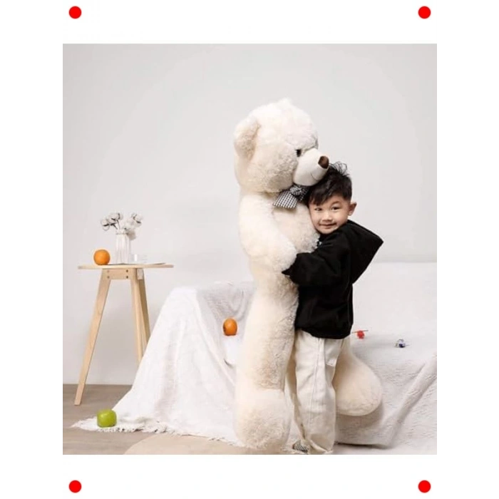 140 cm Papyonlu Dev Yumuşak Peluş Ayı