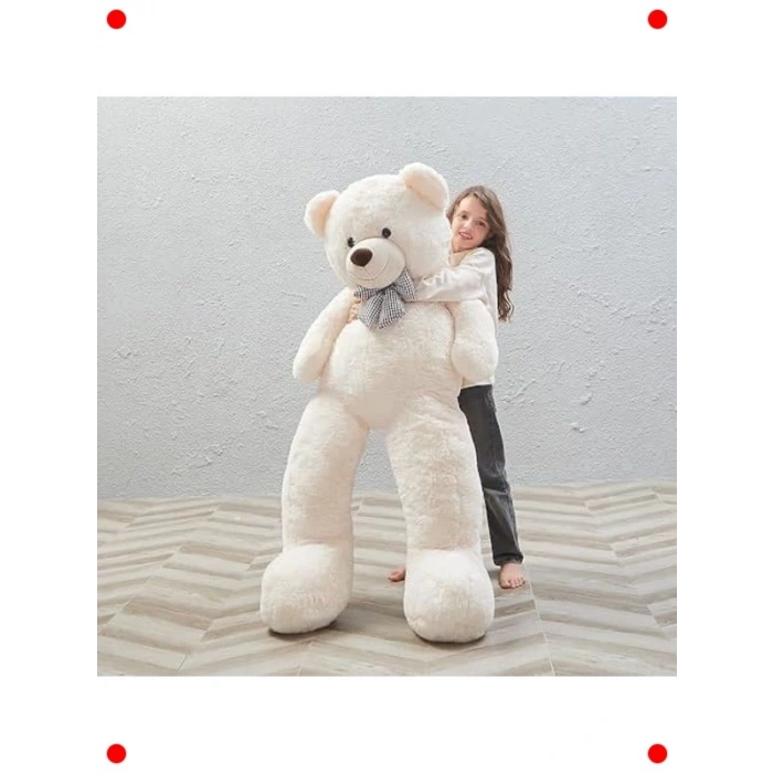 140 cm Papyonlu Dev Yumuşak Peluş Ayı