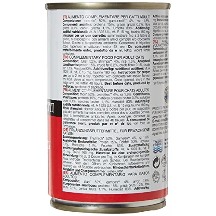 140 gr Jöle İçinde Ton Balığı ve Karidesli Kedi Maması