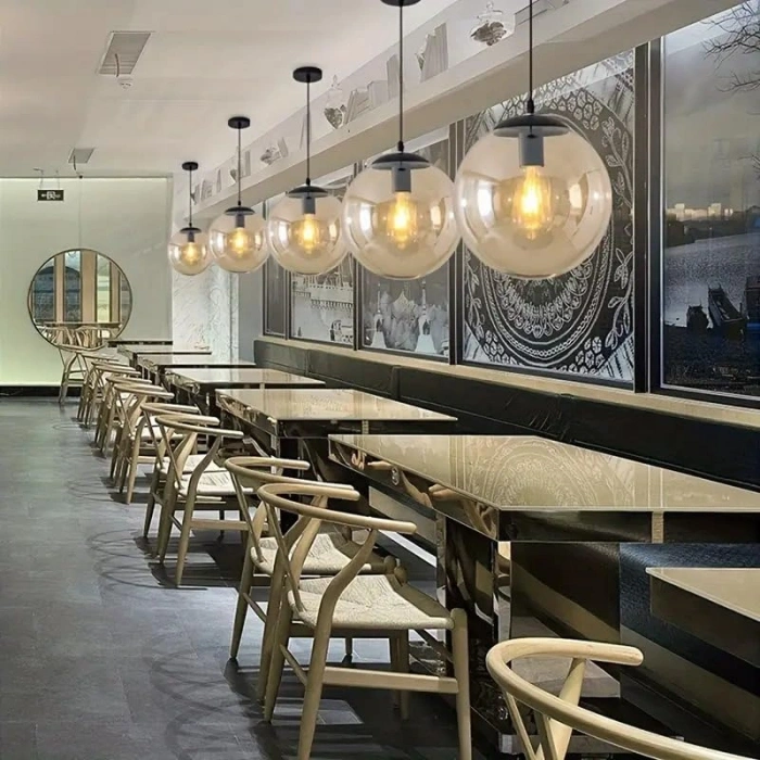 15 cm Çapında Parlak Bal Rengi Avize Abajur Camı