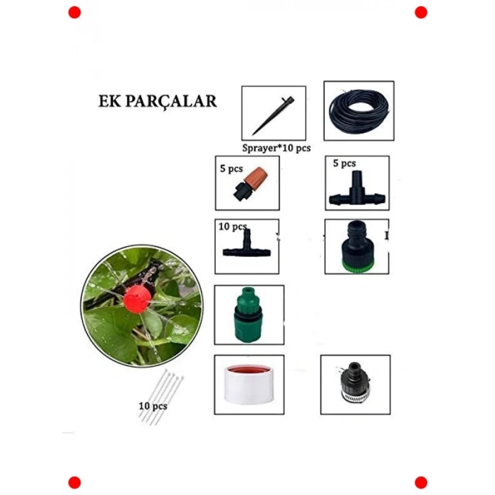 15 Metre Damla Sulama Sistemi Seti