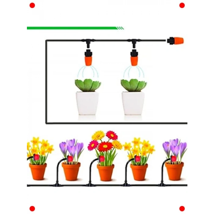 15 Metre Damla Sulama Sistemi Seti