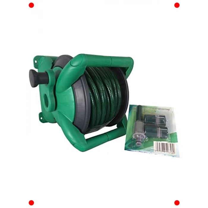 15 Metre Hortumlu Manuel Hortum Makarası Seti
