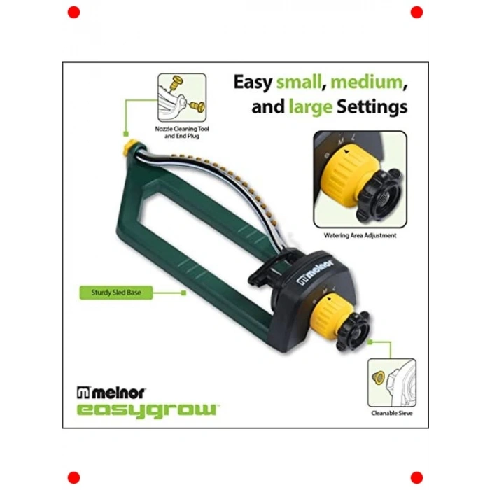 15 Nozullu Hassas Salınımlı Bahçe Fıskiyesi