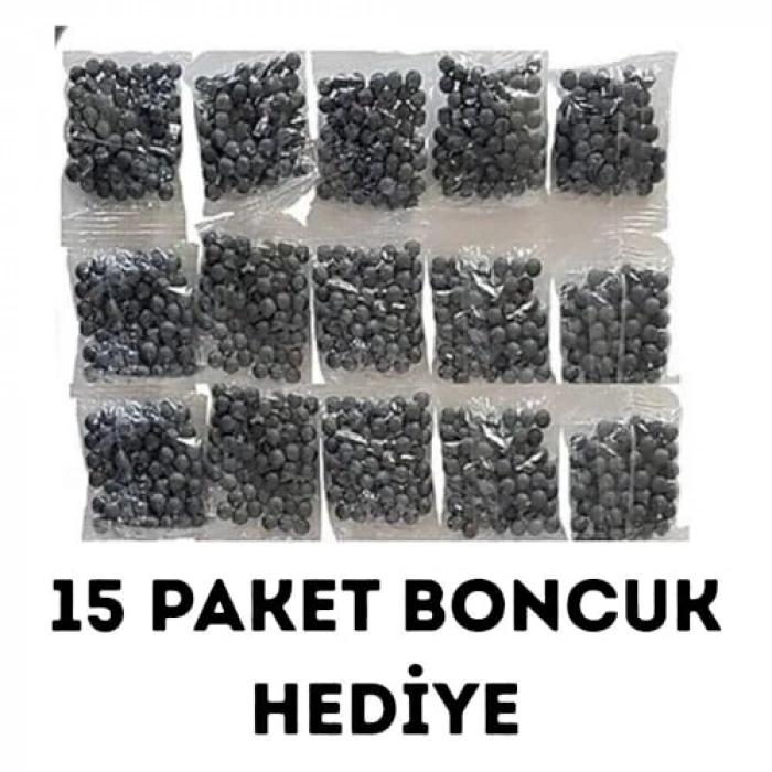 15 Paket Boncuk ile Renkli Tabanca Seti
