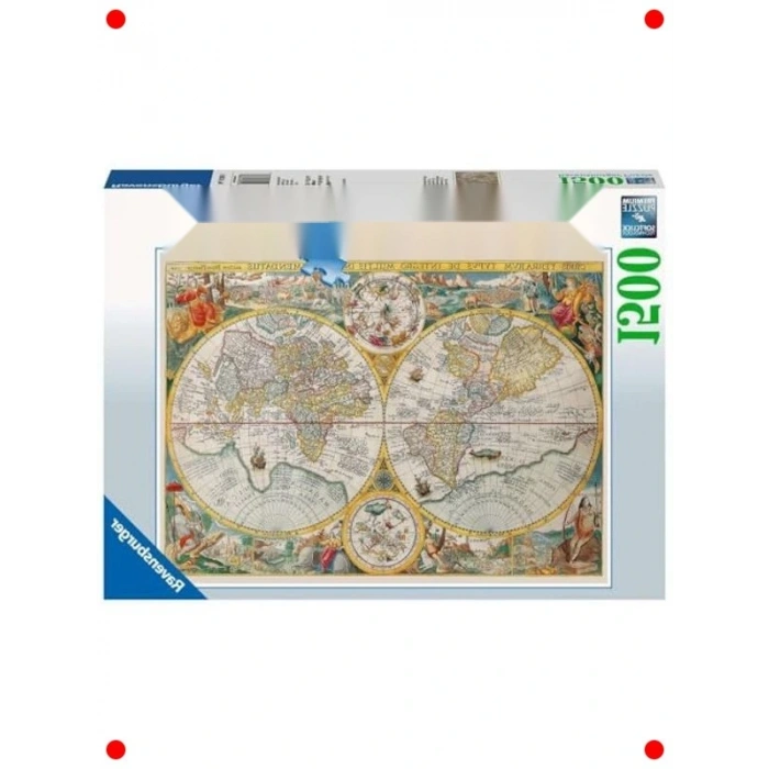 1500 Parça Tarihi Harita Yapboz