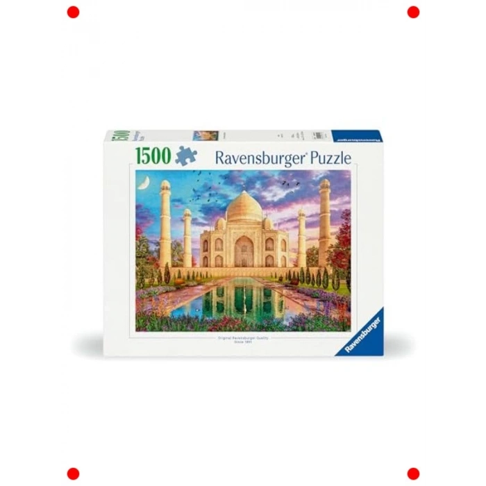 1500 Parça Tarihi Yapı Puzzle - Tac Mahal Manzarası