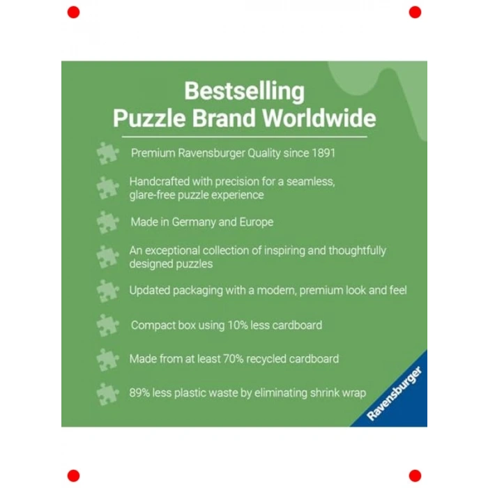 1500 Parça Tarihi Yapı Puzzle - Tac Mahal Manzarası