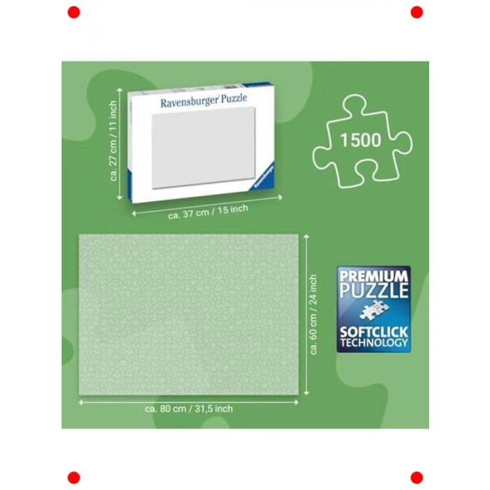 1500 Parça Tarihi Yapı Puzzle - Tac Mahal Manzarası