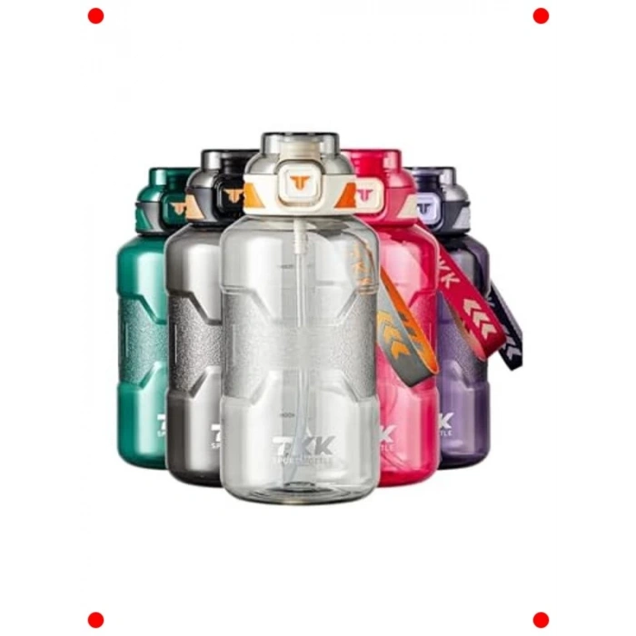 1500ml Pipetli/Pipetsiz Mor Spor Su Matarası