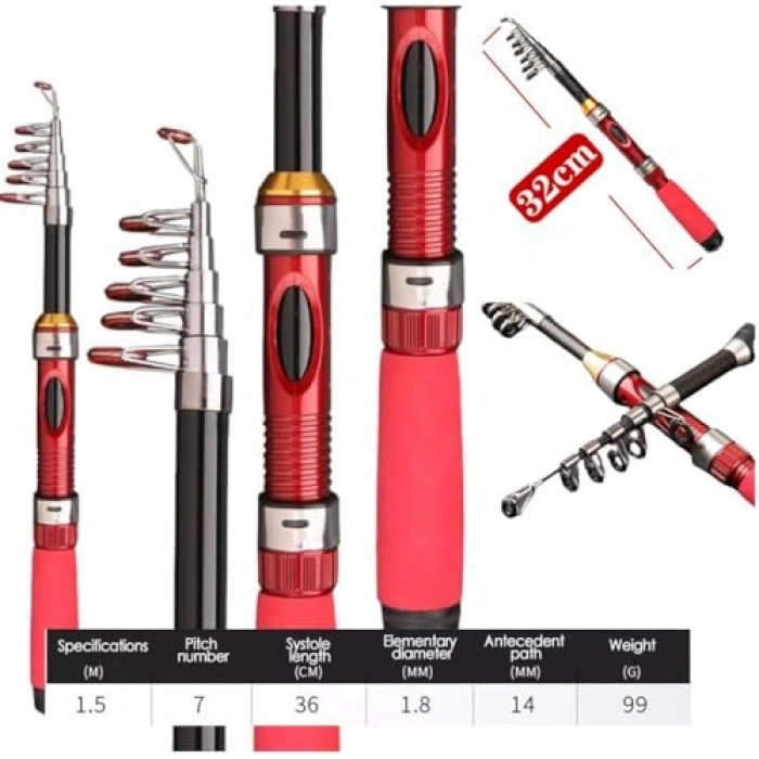 1.5M LRF Spin Olta Kamış Seti, Motorlu Kullanıma Uygun