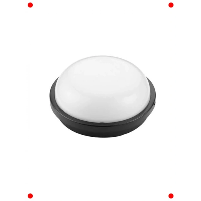 15W Siyah Modern LED Tavan Duvar Lambası IP65 Beyaz Işık