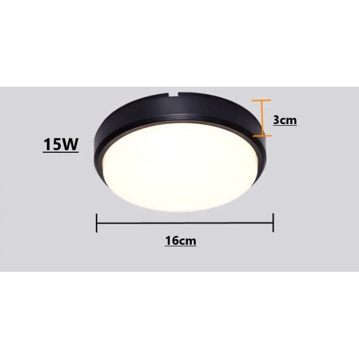 15W Su Geçirmez LED Tavan Lambası - Modern Aydınlatma Çözümü