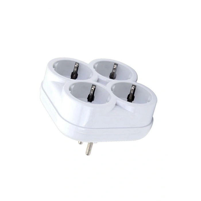 16 amper, 250 volt topraklı çoklu priz, 4lü