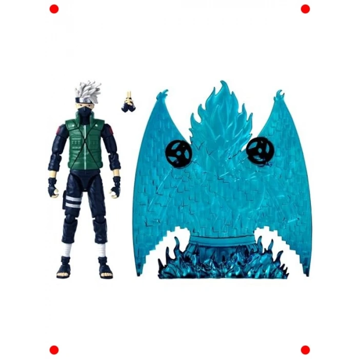 16 cm Poz Verilebilir Anime Figür - Kakashi ve Aksesuarları