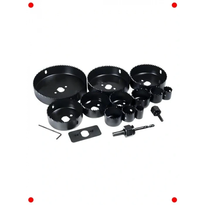 16 Parça Ahşap & Alçıpan Delik Açma Panç Seti