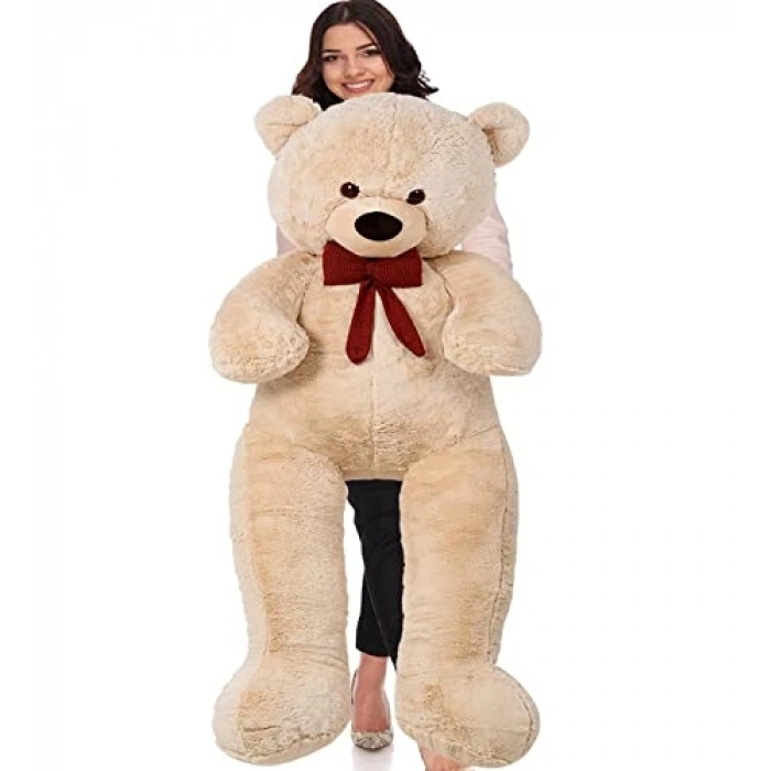 160 cm Uzunluğunda Bej Renk Peluş Ayı Hediye Seçeneği