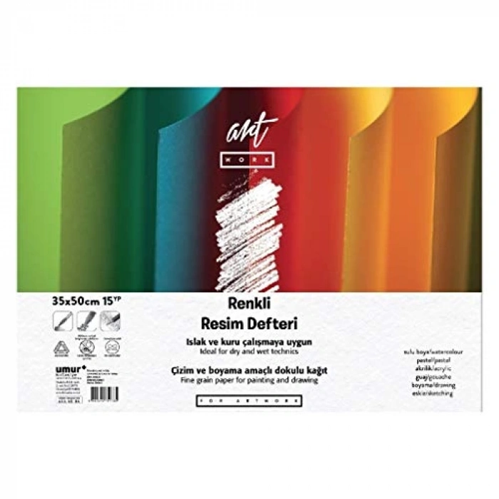 160 gr Renkli Resim Defteri, 12 Yapraklı Set