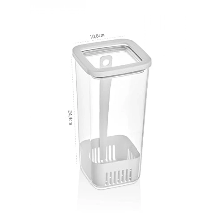1700 ml Kapasiteli Kare Saklama Kabı, Pratik ve Kullanışlı