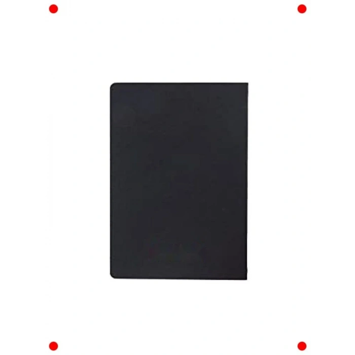 17x24 cm Karton Kapaklı Siyah Düz Defter