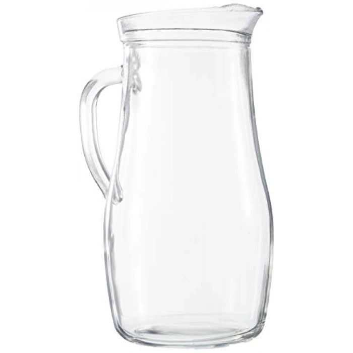 1.8 L Cam Sürahi, Tekli, Beyaz Renk