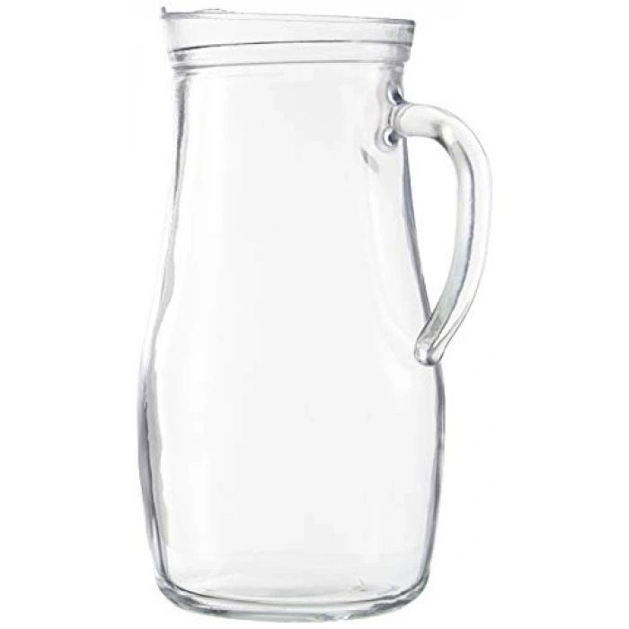 1.8 L Cam Sürahi, Tekli, Beyaz Renk