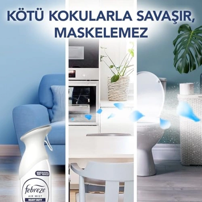 185 mL Ağır Kokuları Gideren Hava Ferahlatıcı Sprey