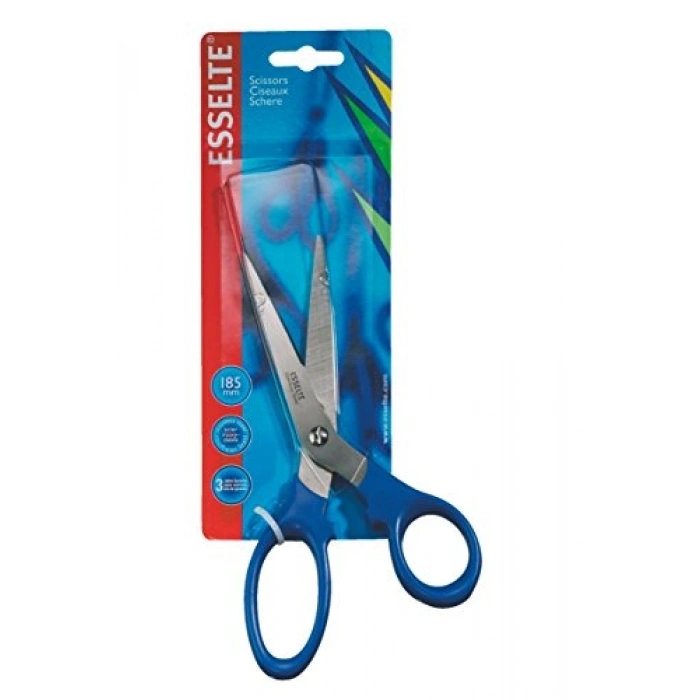 185 mm Mavi Saplı Makas, 7 inç Boyut