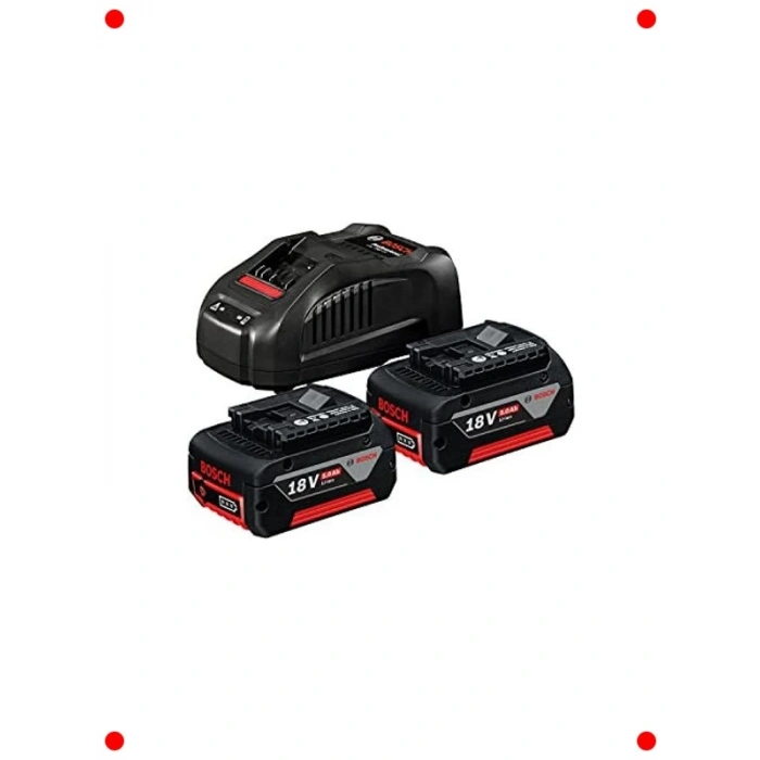 18V Akü Şarj Seti (2 x 5.0 Ah Li-Ion Akü)