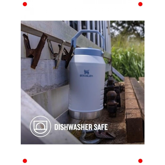 1.9 Litre Pipetli Termos Matara - Beyaz