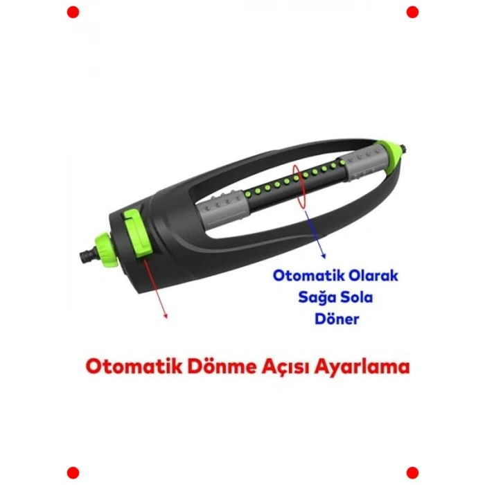 19 Nozul Dönerli Bahçe Çim Sulama Fıskiyesi
